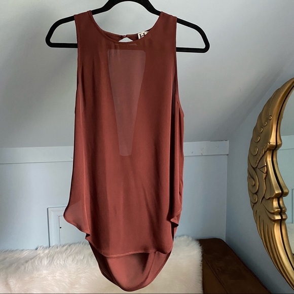 Haute Hippie Silk Drape Back Tank - Picture 10 of 16
